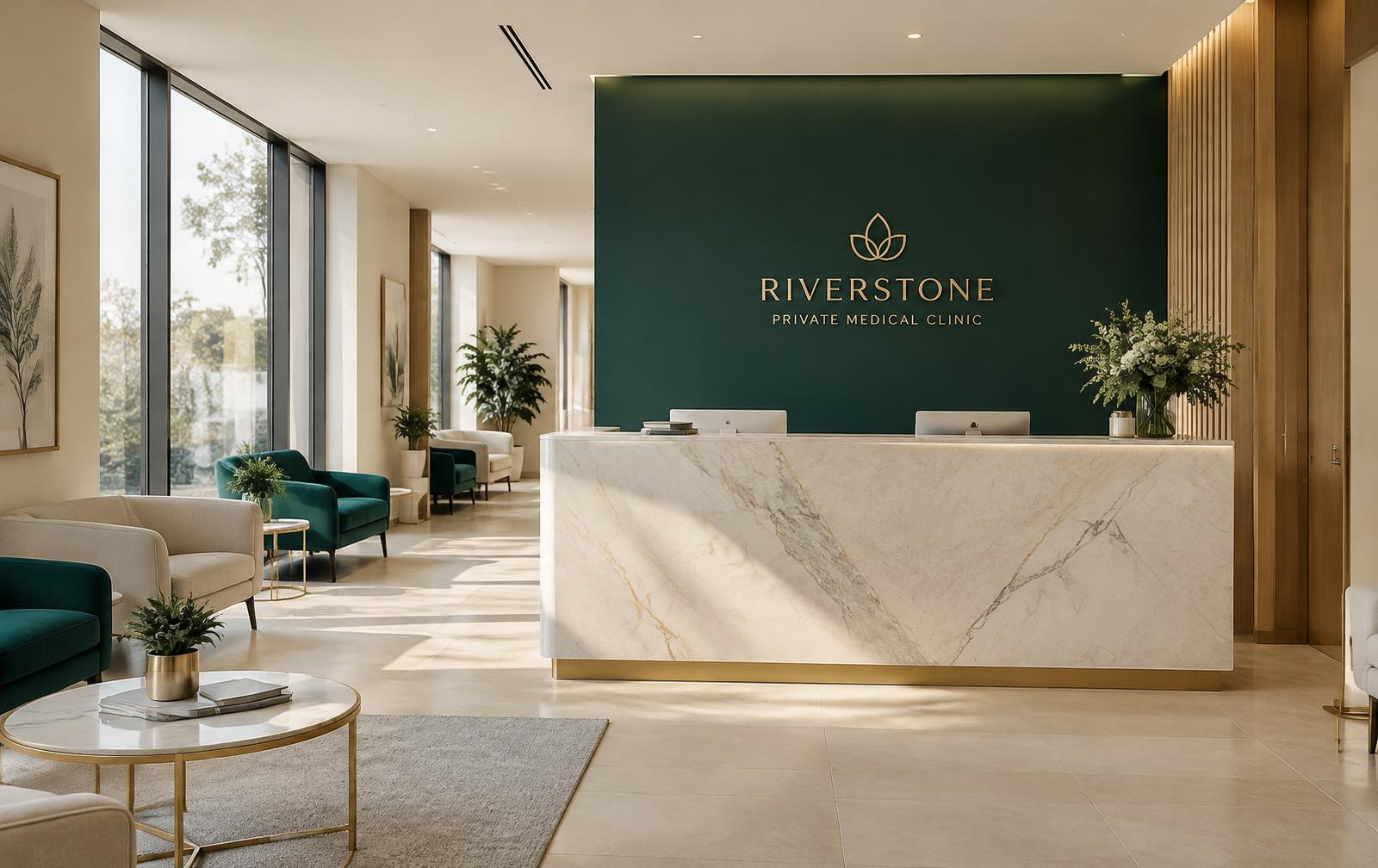 Contemporary private clinic reception